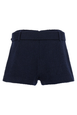 Bouclé wool skort Blue