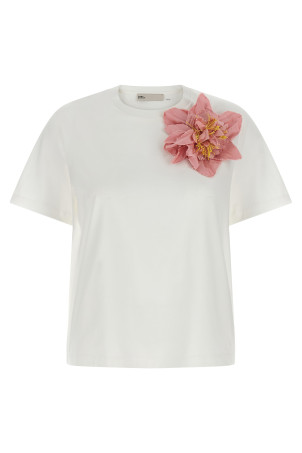 'Floral Applique' T-shirt Multicolor