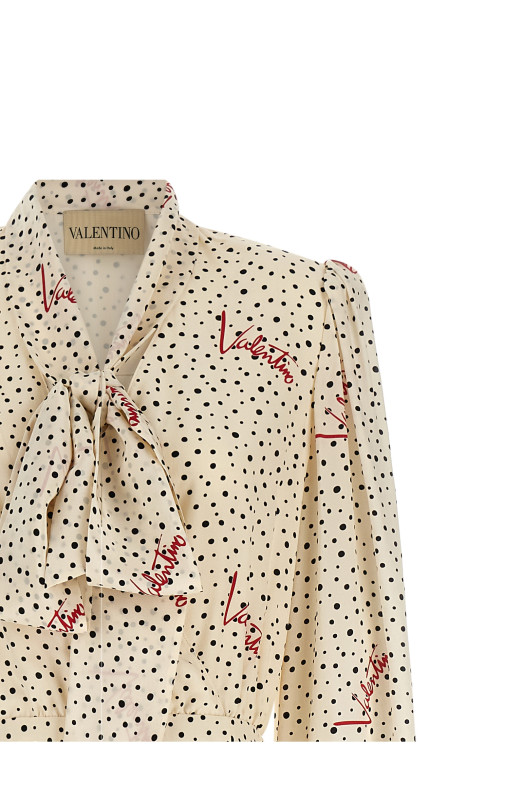 Valentino Garavani 'Bollicine' print dress Multicolor