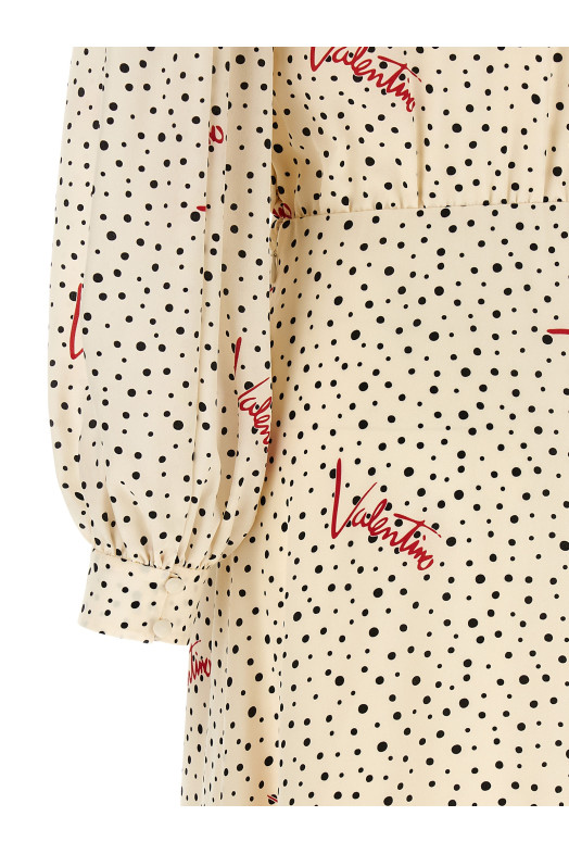 Valentino Garavani 'Bollicine' print dress Multicolor