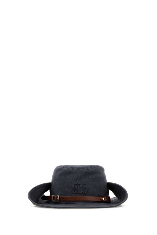 Denim blue drill hat MIU MIU (5HC2212G8G)