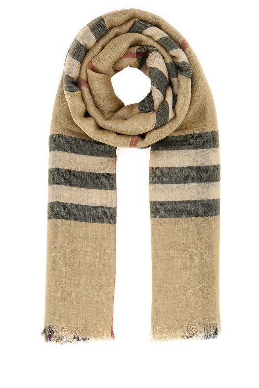 Embroidered wool blend scarf BURBERRY (8097026)