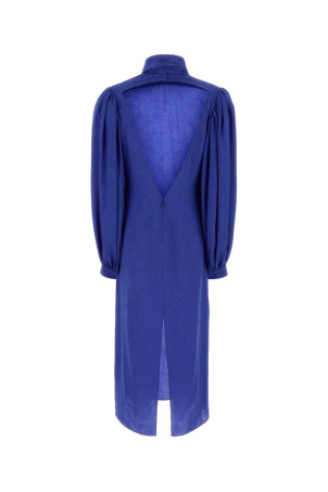 Blue silk dress GUCCI (857429ZAUII)