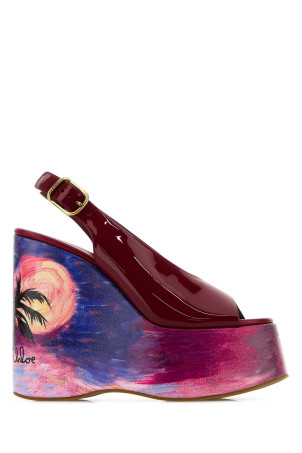 Tiziano red leather Maxime wedges CHLOE (CH26U09ZXG)