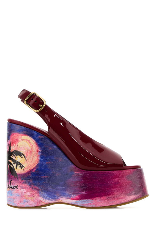 Tiziano red leather Maxime wedges CHLOE (CH26U09ZXG)