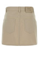 Мини-юбка из бежевой дрильсы FENDI (FLQ611AW8I)