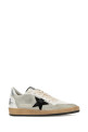 Многоцветные кроссовки Ball Star из ткани и кожи бренда GOLDEN GOOSE DELUXE (GMF00117F003215)