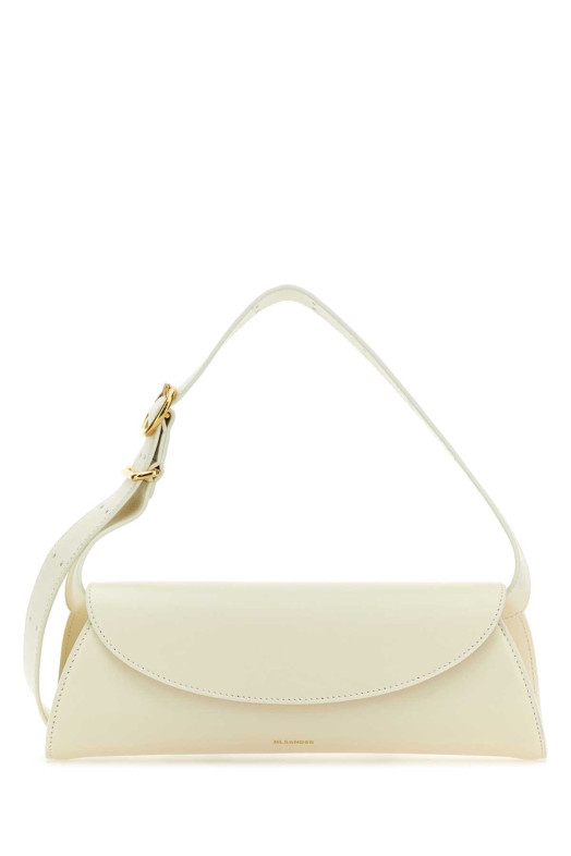 Небольшая сумка через плечо Cannolo из кожи цвета слоновой кости JIL SANDER (J07WD0023P4840)