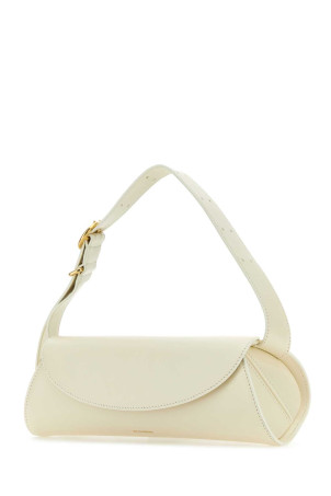 Ivory leather small Cannolo shoulder bag JIL SANDER (J07WD0023P4840)