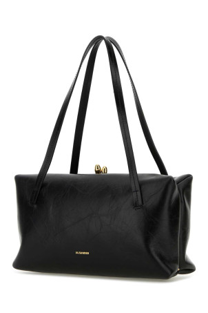 Black leather Goji Pillow handbag JIL SANDER (J08WD0078P5636)