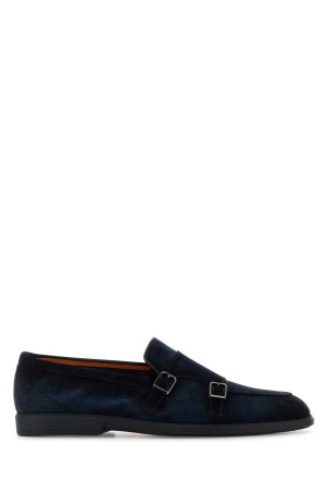 Midnight blue suede Pura loafers SANTONI (MGAG19006OOTSEAA)