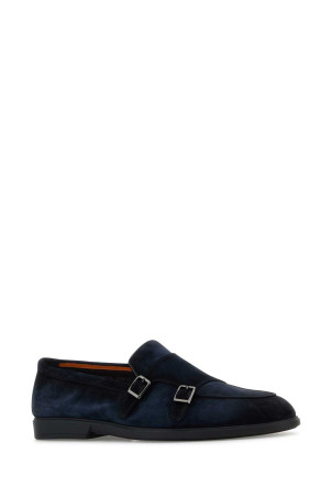 Midnight blue suede Pura loafers SANTONI (MGAG19006OOTSEAA)