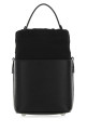 Black leather and canvas mini 5AC bucket bag MAISON MARGIELA (S61WG0035P4348)