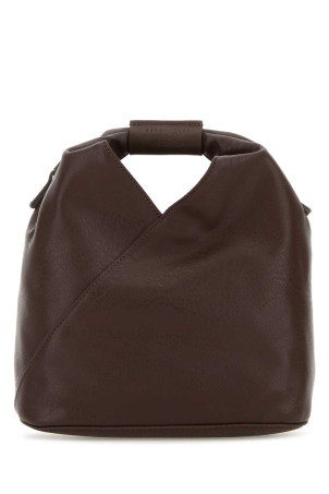 Chocolate synthetic leather Japanese handbag MM6 MAISON MARGIELA (SB6WD0026P8396)