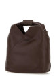 Chocolate synthetic leather Japanese handbag MM6 MAISON MARGIELA (SB6WD0026P8396)