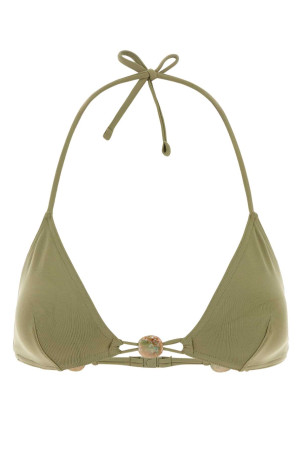 Sage green stretch nylon Alva bikini top ERES (032615)