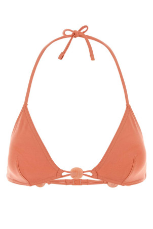 Peach stretch nylon Alva bikini top ERES (032615)