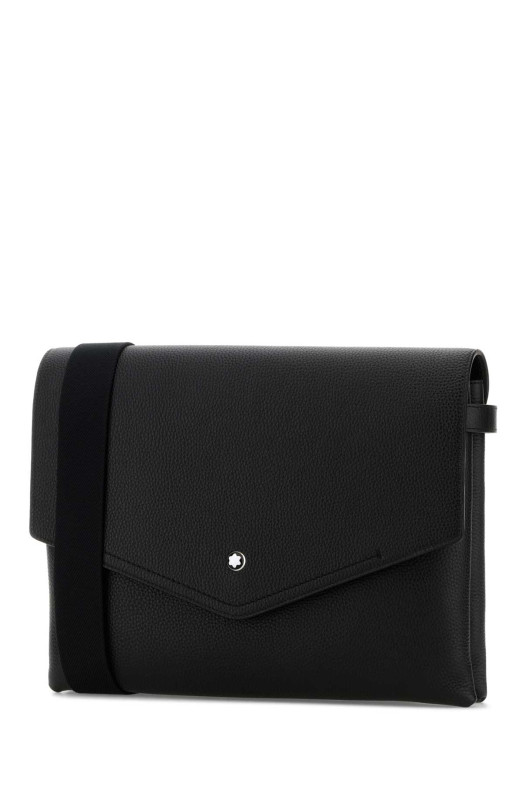 Black leather Companion crossbody bag MONTBLANC (221632)