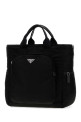 Black fabric shopping bag Black PRADA (2VG1362DMG)