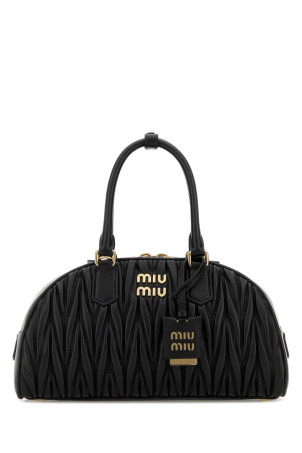 Black nappa leather Arcadie handbag Black MIU MIU (5BB197AN88)
