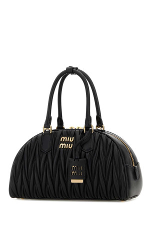 Black nappa leather Arcadie handbag Black MIU MIU (5BB197AN88)
