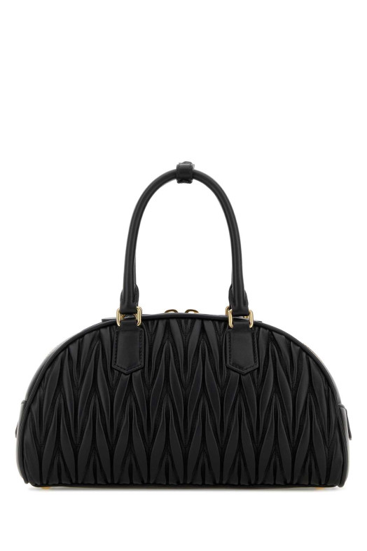 Black nappa leather Arcadie handbag Black MIU MIU (5BB197AN88)