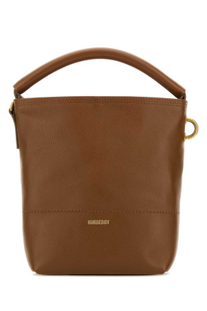 Brown leather handbag BURBERRY (8123598)