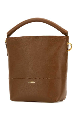 Brown leather handbag BURBERRY (8123598)