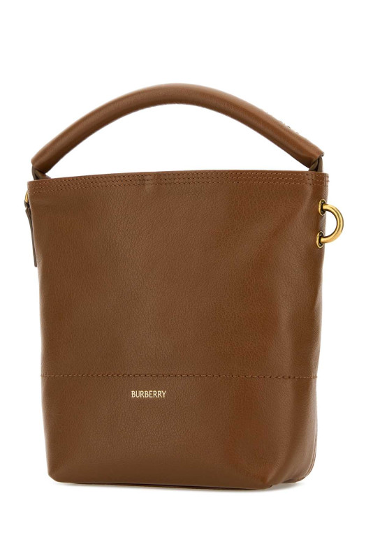 Brown leather handbag BURBERRY (8123598)