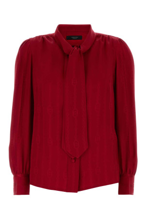 Red silk shirt GUCCI (865102ZAM48)