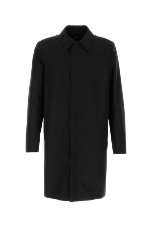Black cotton blend overcoat Black GUCCI (865214ZAU5H)