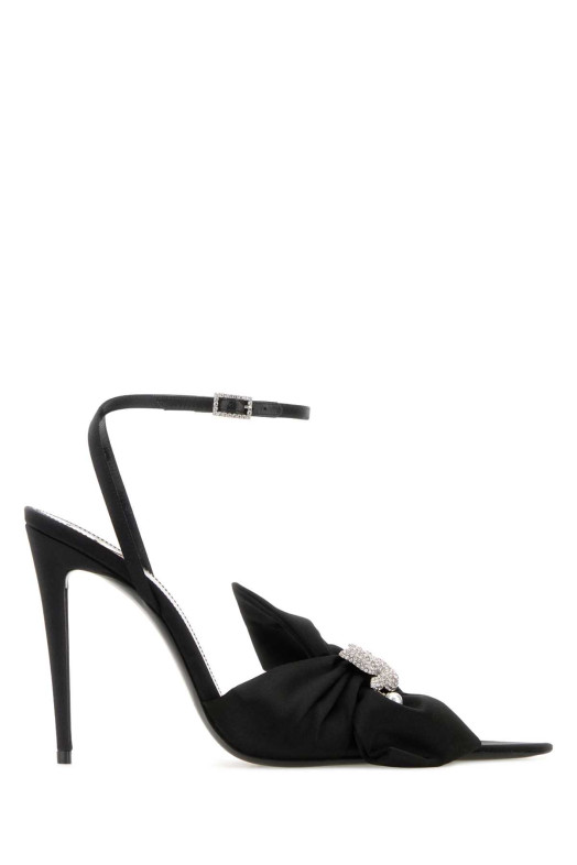 Black crepe Dove pumps Black SAINT LAURENT (8673099QNC4)