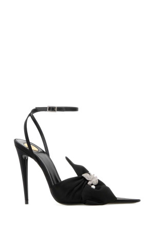 Black crepe Dove pumps Black SAINT LAURENT (8673099QNC4)