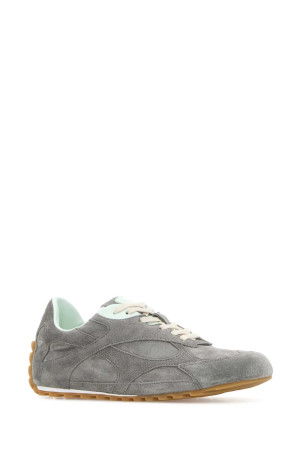 Grey suede Orbit Flash sneakers Blue BOTTEGA VENETA (867941V3MS0)