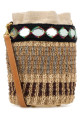 Embroidered raffia VLogo Signature bucket bag VALENTINO GARAVANI (8W2B0T10ZCD)