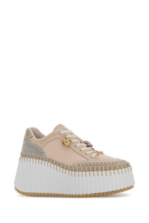 Light pink leather Nama sneakers CHLOE (CH26U02IWW)