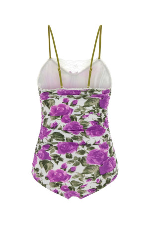 Printed stretch nylon bodysuit CHLOE (CH26UBD32333)