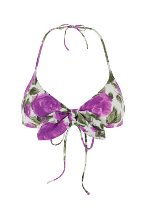 Printed stretch nylon bikini top CHLOE (CH26UMB12333)