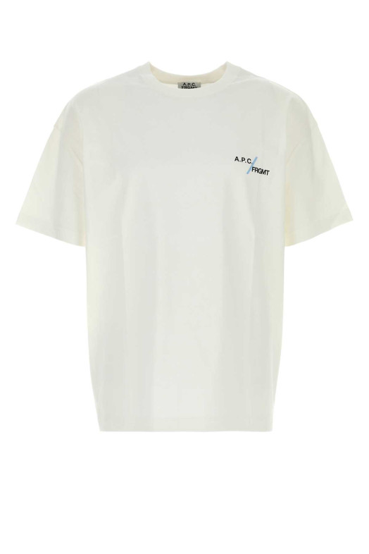 Біла бавовняна футболка A.P.C. x FRGMT (COHSLM26487)