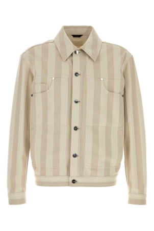 Embroidered denim jacket FENDI (FW1445B15B)