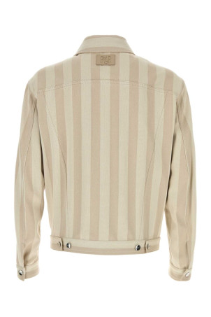 Embroidered denim jacket FENDI (FW1445B15B)