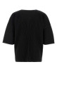 Чорна поліестерова футболка для ЧОЛОВІКІВ PLISSE' ISSEY MIYAKE (HP66JK053) HOMME PLISSE' ISSEY MIYAKE