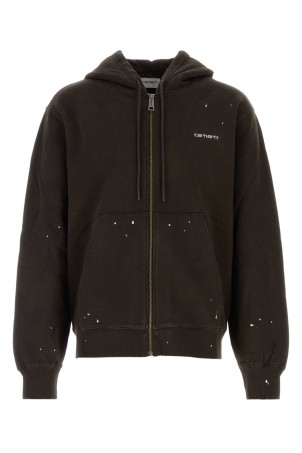 Dark brown cotton Hooded Painter Jacket CARHARTT WIP (I036913)