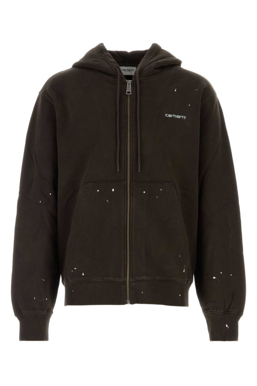 Dark brown cotton Hooded Painter Jacket CARHARTT WIP (I036913)
