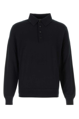 Black wool polo TOM FORD (KPL053YMW103)