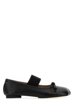 Black leather Anatomic ballerinas MM6 MAISON MARGIELA (S59WZ0099P3628)