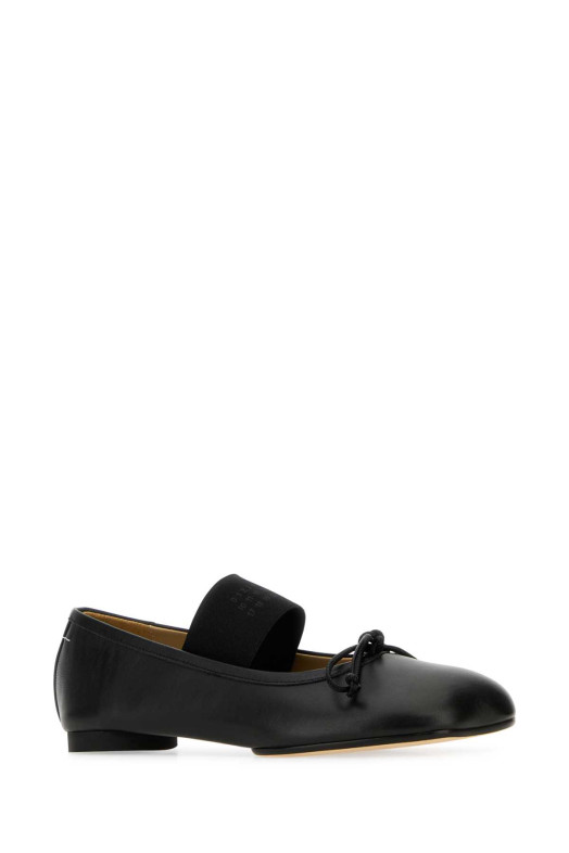 Black leather Anatomic ballerinas MM6 MAISON MARGIELA (S59WZ0099P3628)