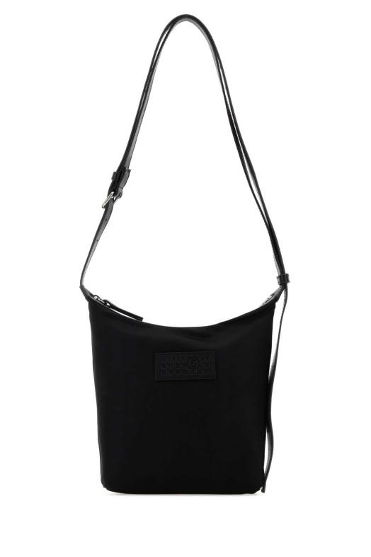 Black fabric Numeric Vertical crossbody bag MM6 MAISON MARGIELA (SB6WG0026P9062)