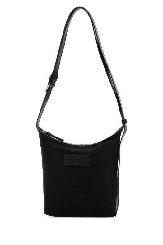 Black fabric Numeric Vertical crossbody bag MM6 MAISON MARGIELA (SB6WG0026P9062)