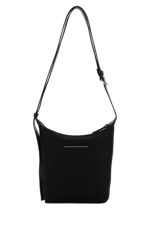 Black fabric Numeric Vertical crossbody bag MM6 MAISON MARGIELA (SB6WG0026P9062)